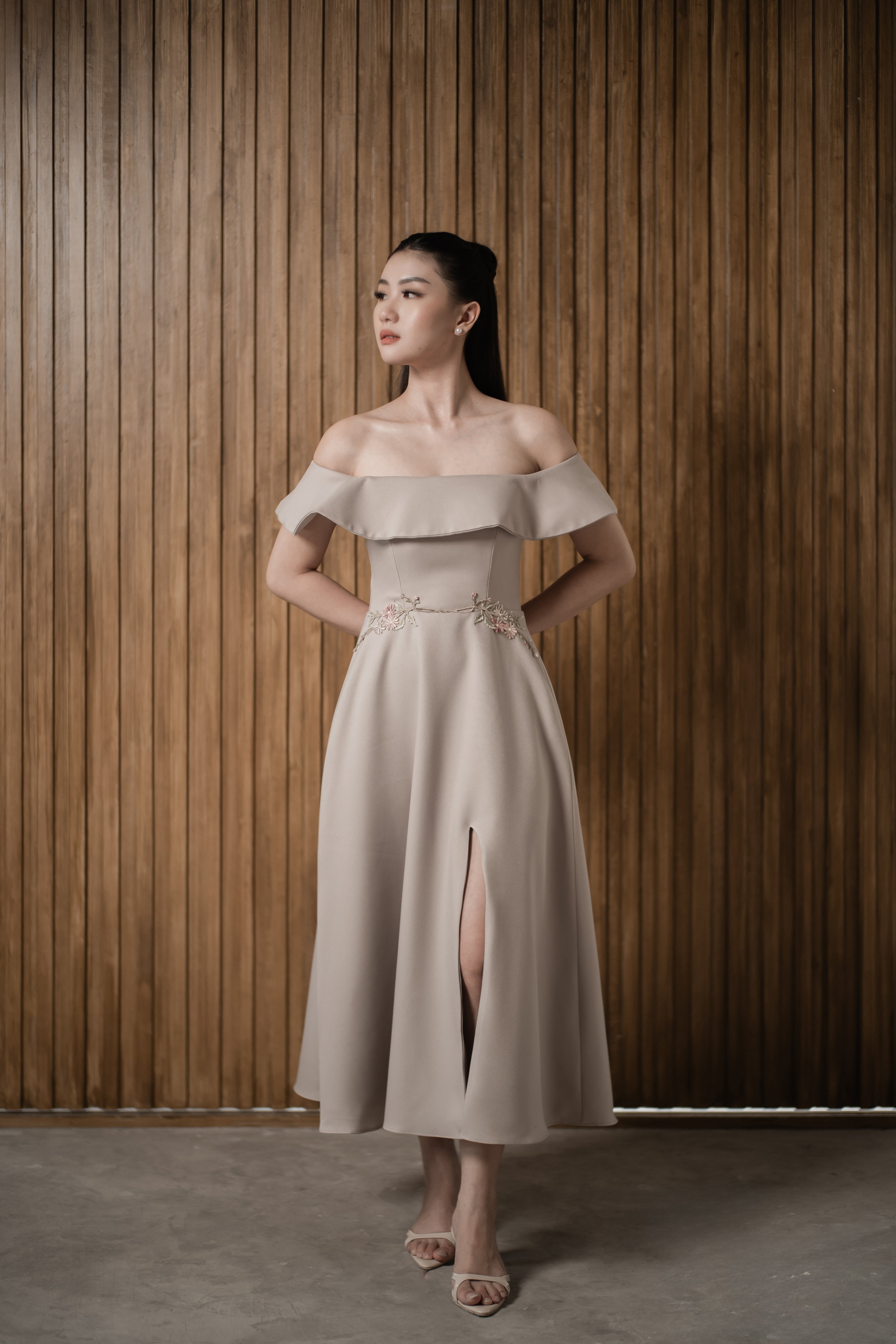 Ayako Dress in Cream