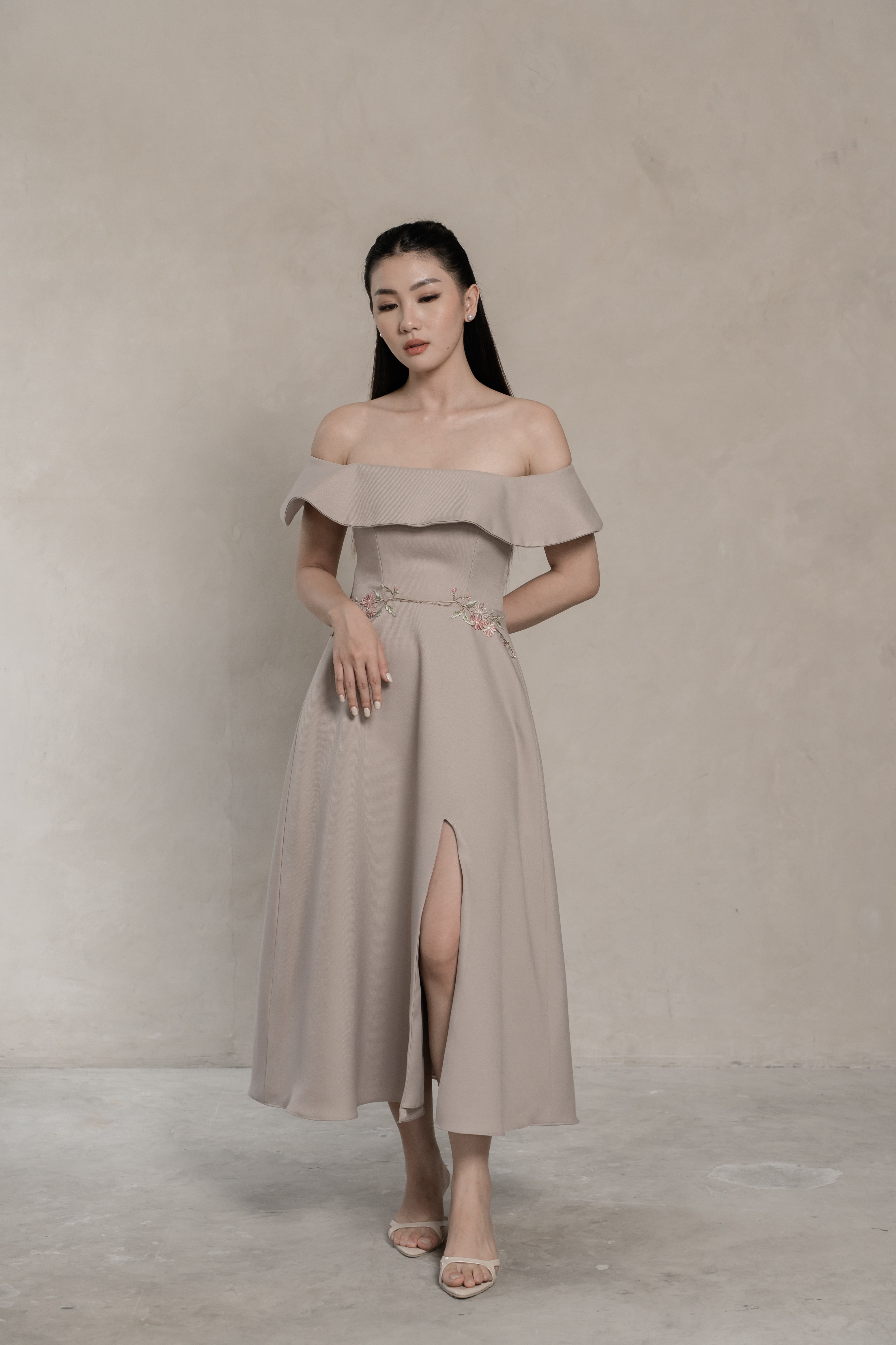 Ayako Dress in Cream
