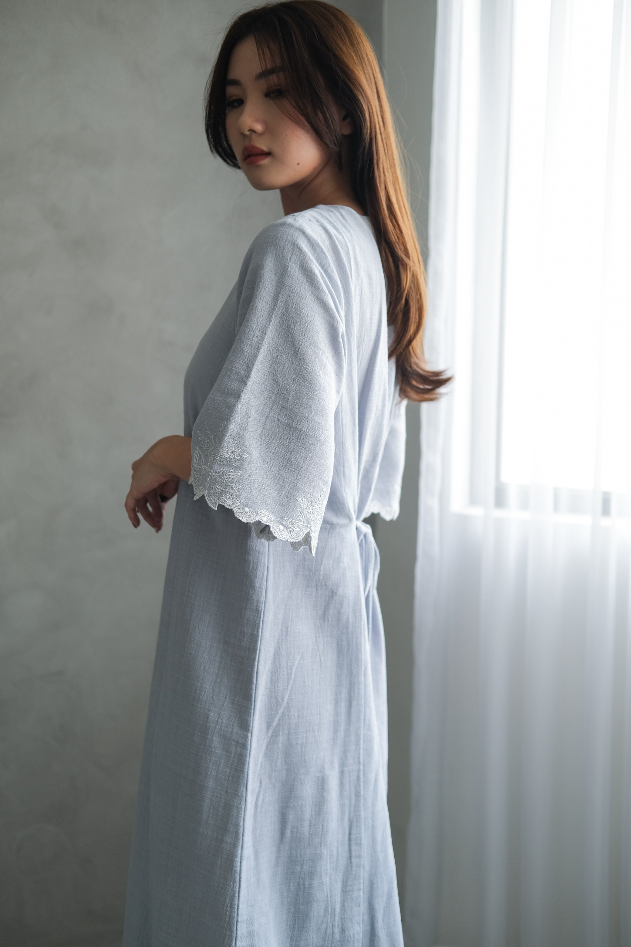Avery Dress Spindle Blue