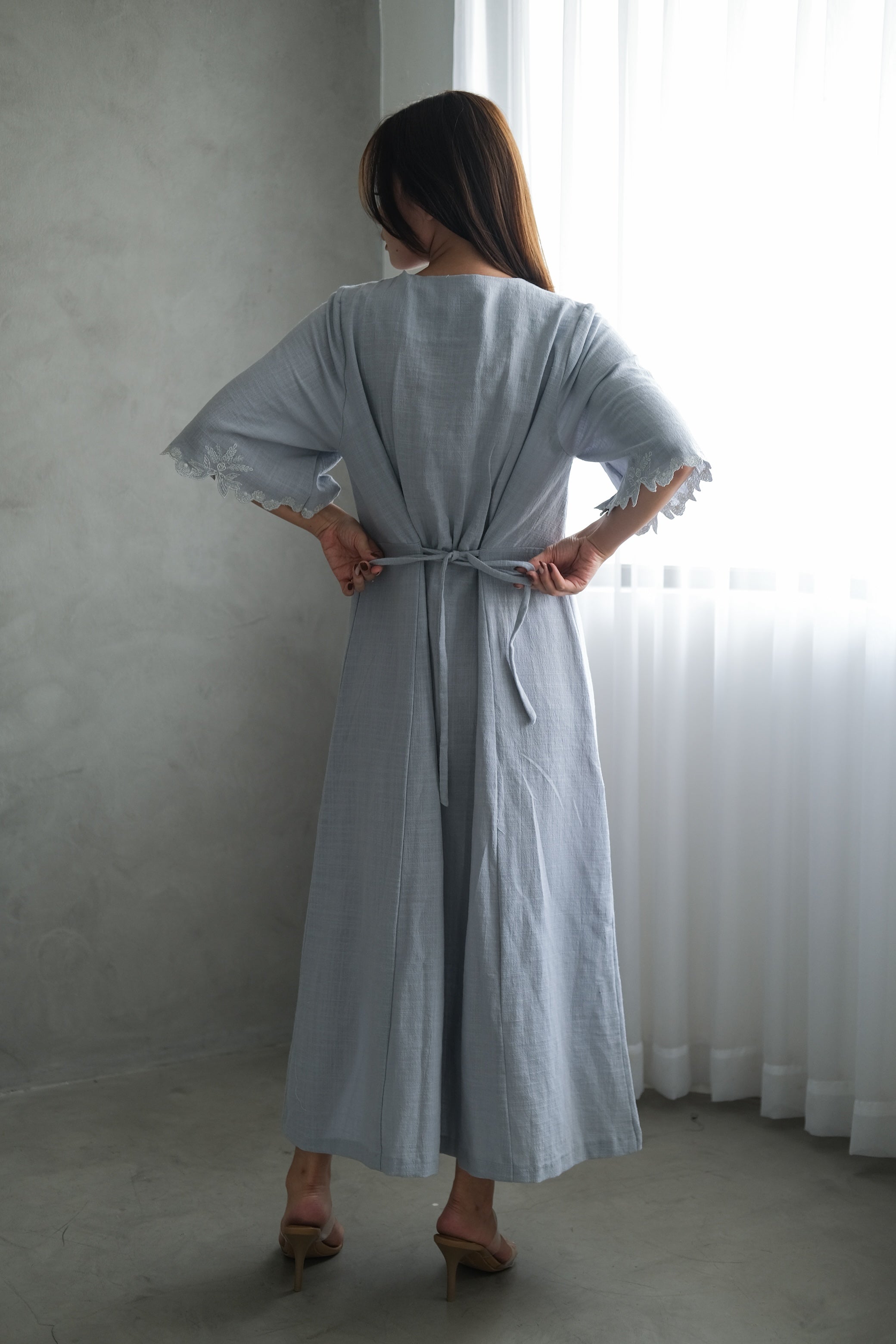 Avery Dress Spindle Blue