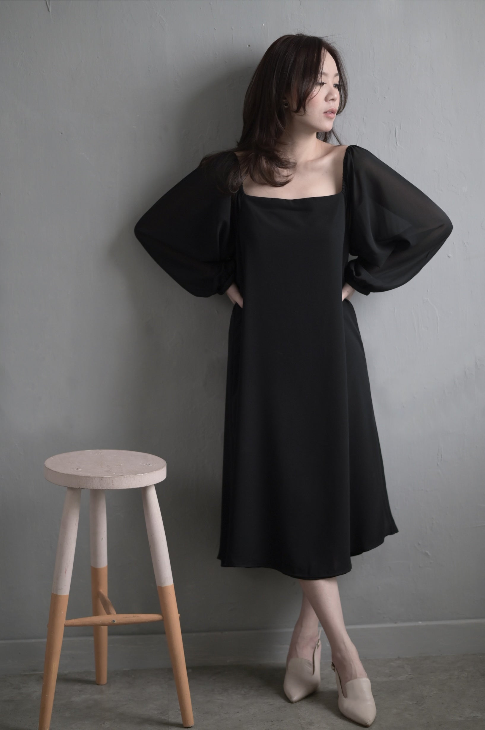 Rhea Dress Black